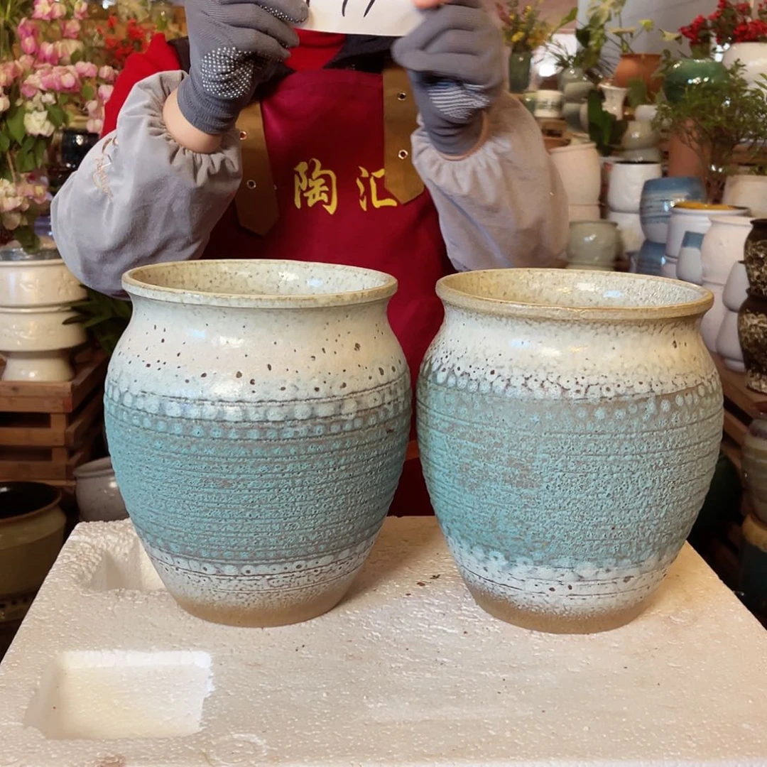紫砂花盆高度20口径17
