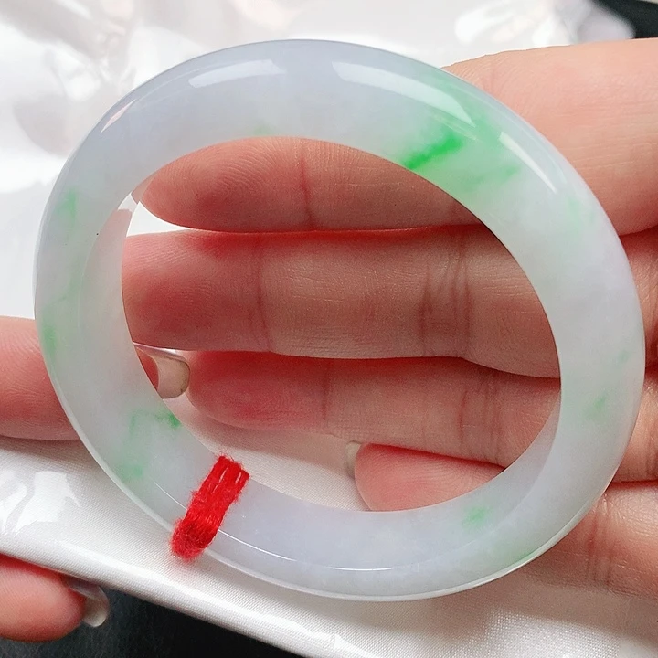 翡翠手镯未镶嵌正圈0698