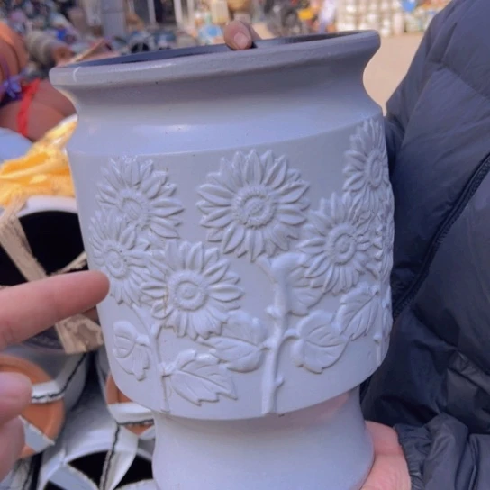 紫砂花盆高31口21—————