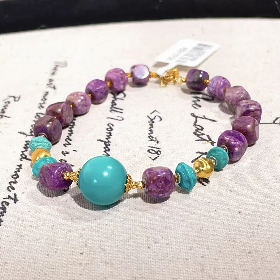 南非舒俱来桃红魔方舒俱来手链18K/16cm（初樱）AZB10708