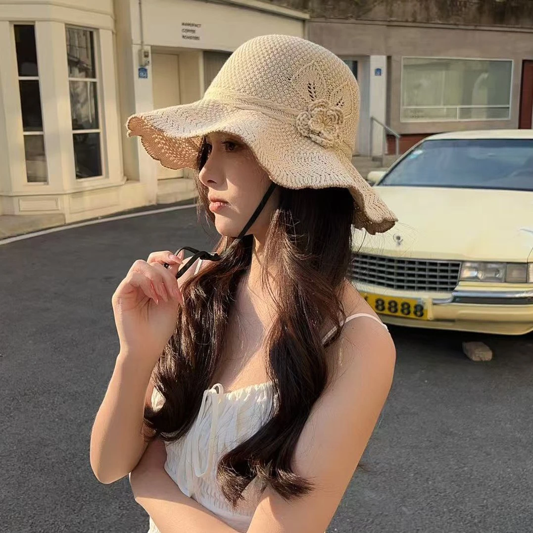 帽子女渔夫帽春夏季韩版潮素颜遮脸防晒盆帽太阳帽水桶帽户外