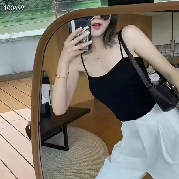 百搭款小吊带自带胸垫免穿内衣8120