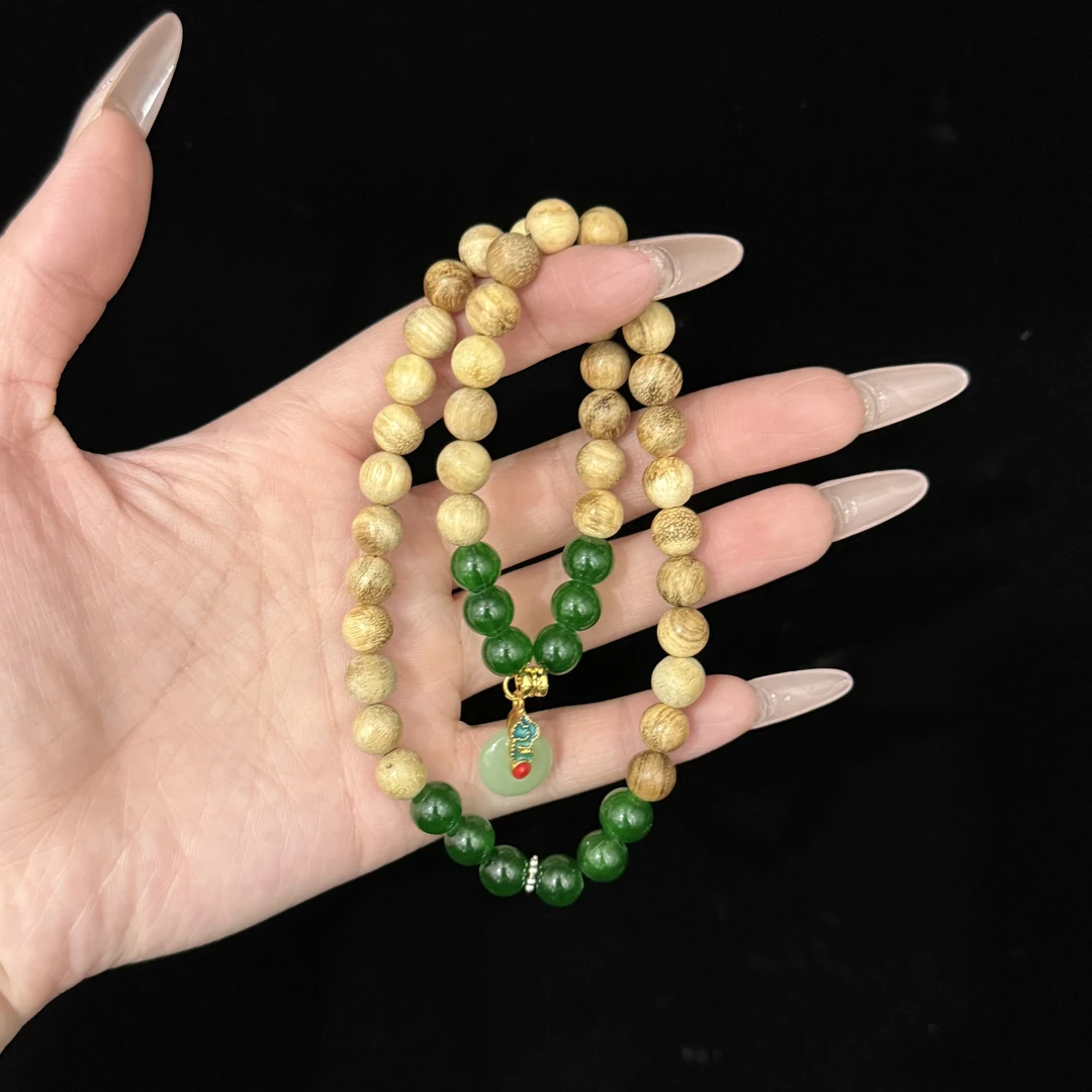 m-ak017 【无礼盒】奶香木双拼双圈