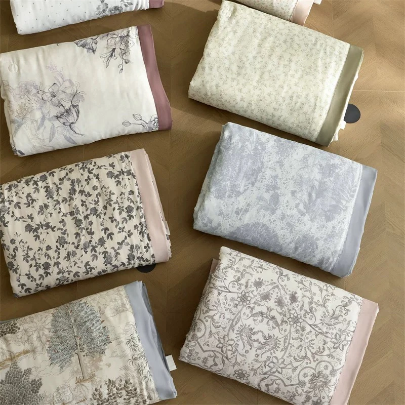 花韵·轻奢【天丝夏被】莱赛尔天丝高端夏被空调被夏季