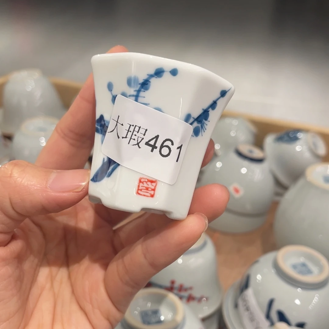 有瑕釉下彩纯手绘