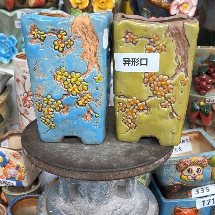 紫砂花盆粗陶材质多肉花盆