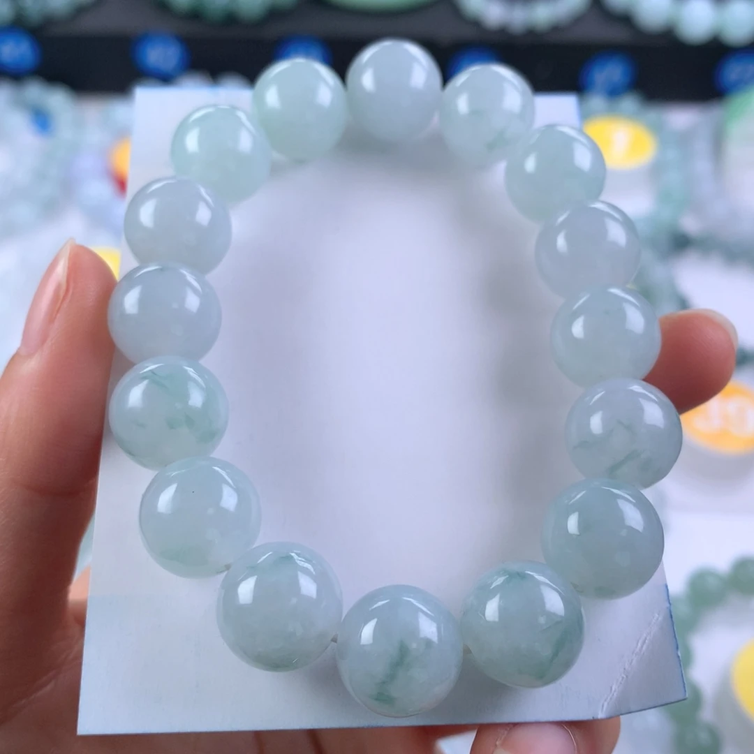 翡翠未镶嵌手链卡13