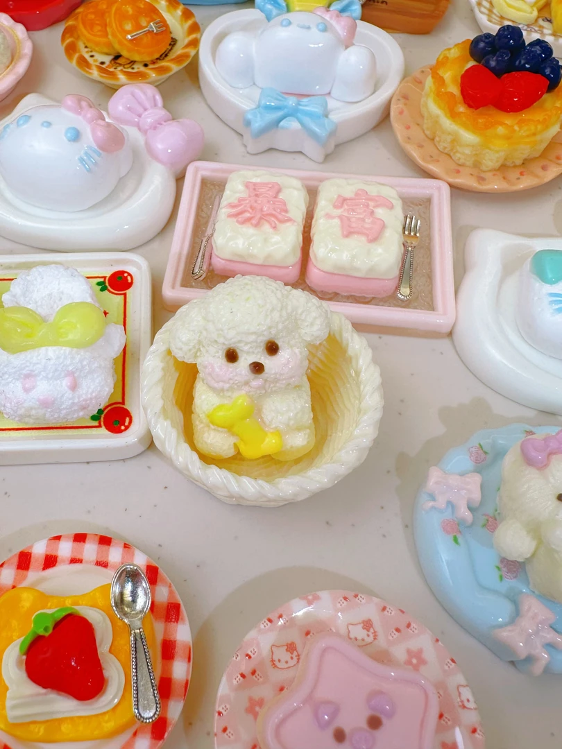 纯手工食品级奶油泥捏捏小鼻嘎盲袋【对对碰+许愿色】默认微瑕