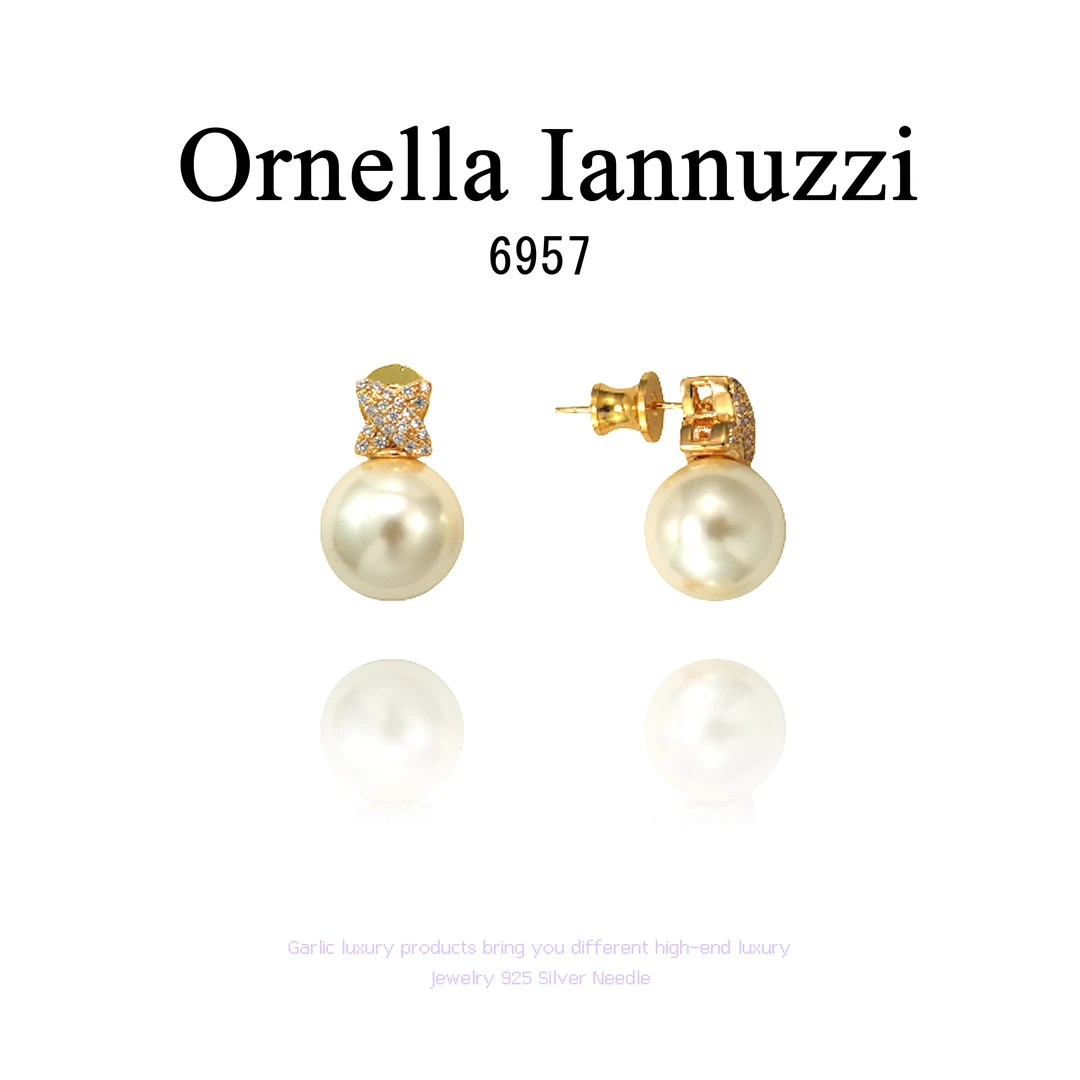 铜合金耳饰 Ornella Iannuzzi耳饰~6957   X