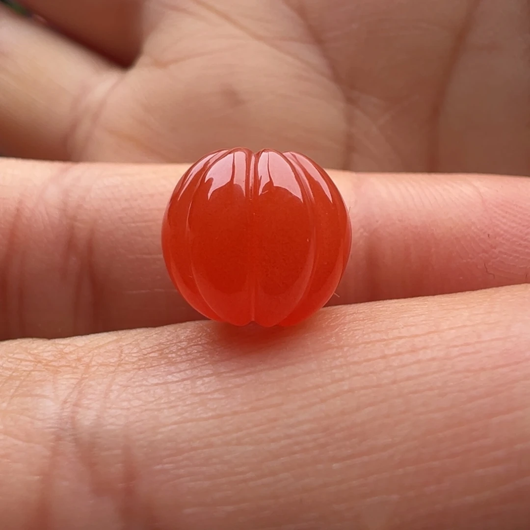 南红玛瑙未镶嵌瓜珠10