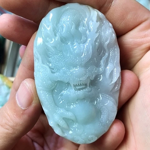 颈饰未镶嵌翡翠福豆豆珠宝翡翠颈饰