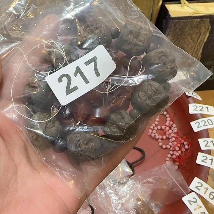 马***秋大叶紫檀（黑酸枝木类）老物件老物件