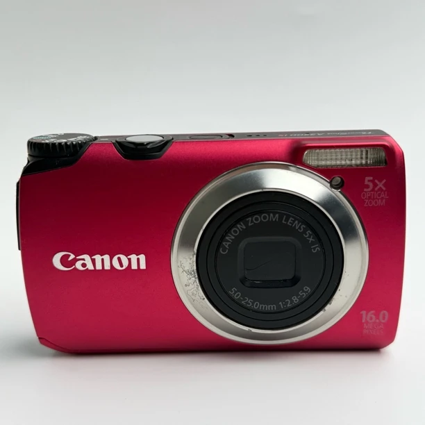 95新 Canon/佳能 a3300红色1600万像素5倍光学变焦ccd相机