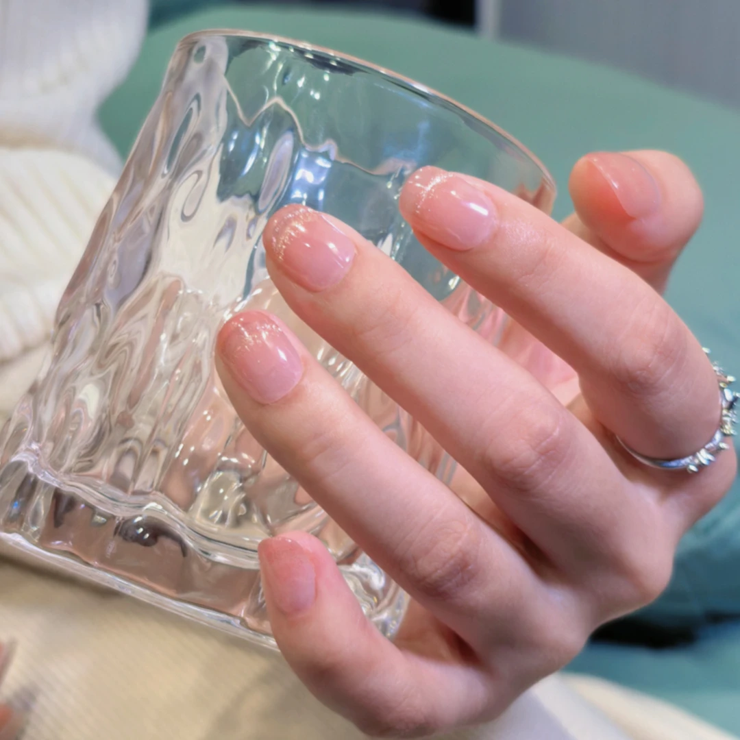 【甜心】法式猫眼甜酷温柔采蝶夫人精致纯手工穿戴甲反复佩戴