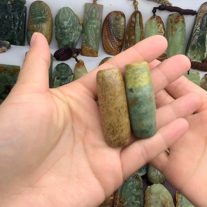 岫岩河磨玉（透闪石质玉）未镶嵌挂件