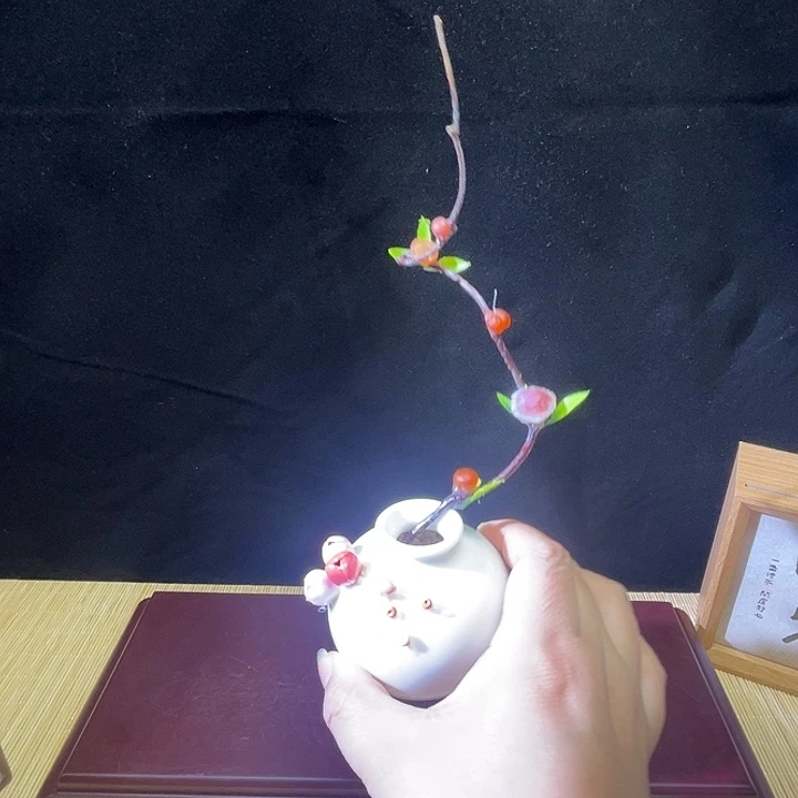 石材阿拉善天然原石花摆件