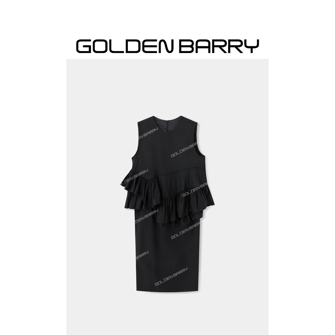 GOLDENBARRY|307131“夜上花下”英伦风贵妇连衣礼裙