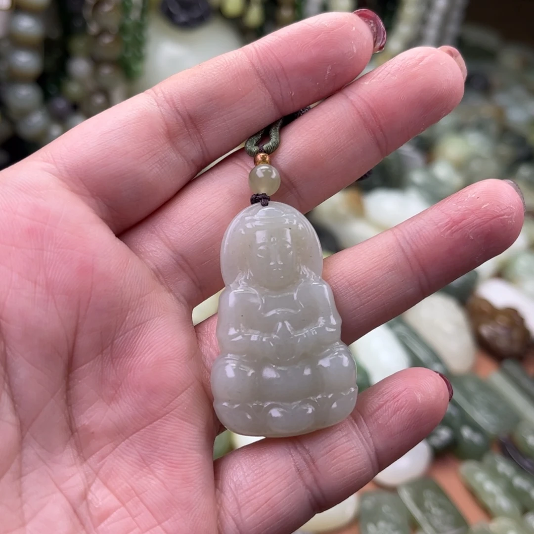 和田玉未镶嵌吊坠(不含链)