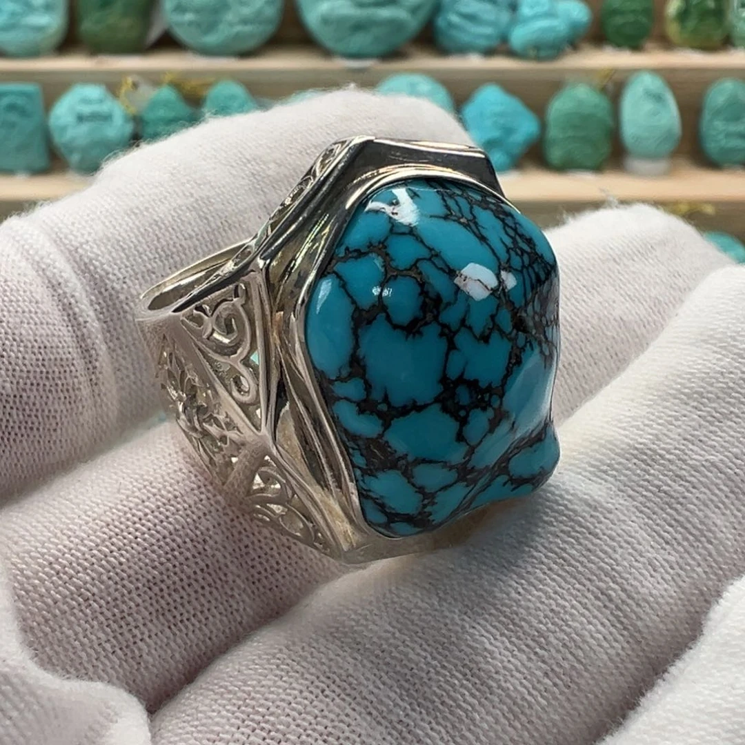 银S925镶嵌绿松石配饰