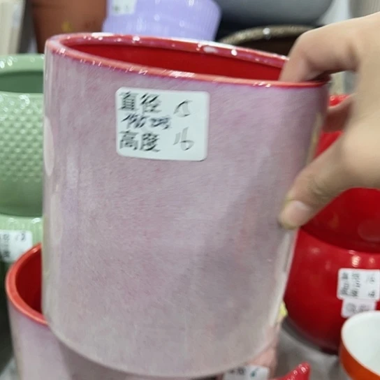 多肉绿植陶瓷花盆9.9包邮，有孔