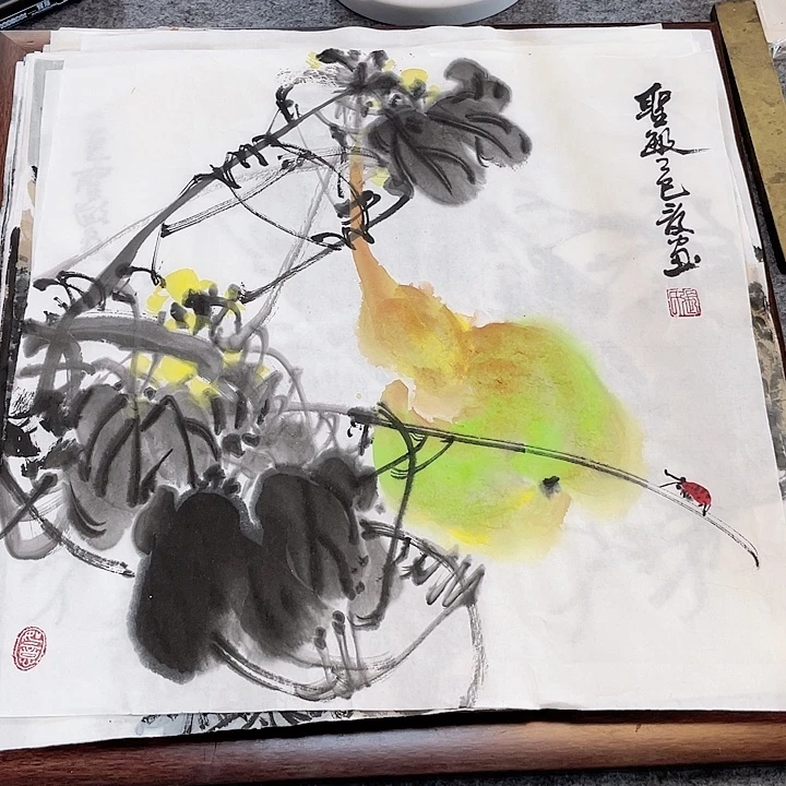 国画张圣敏先生纯手绘作品