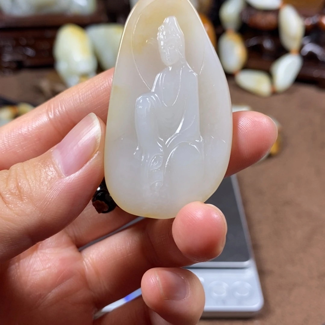 和田玉未镶嵌挂件