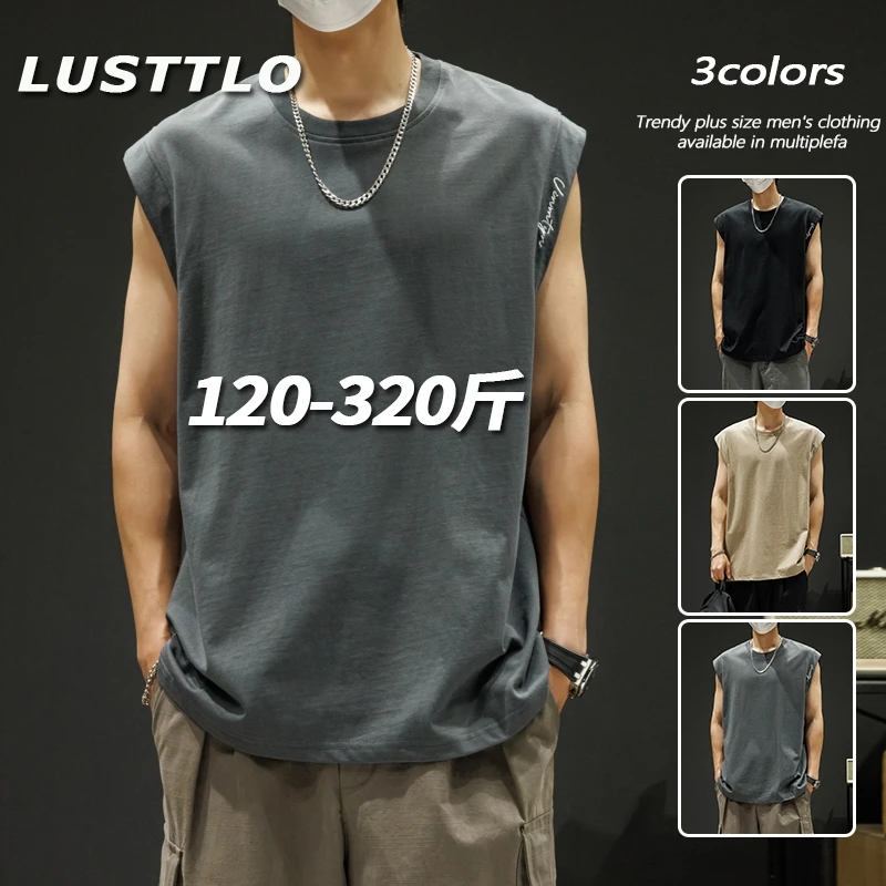 夏季男士背心休闲运动健身无袖T恤宽松潮流透气简约大码百搭坎肩
