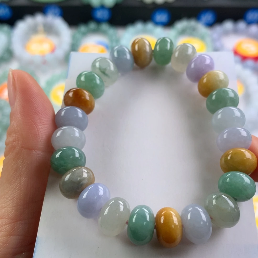 翡翠未镶嵌手链卡10.7