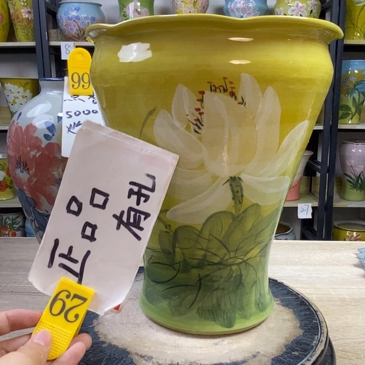 景德镇高温陶瓷花盆