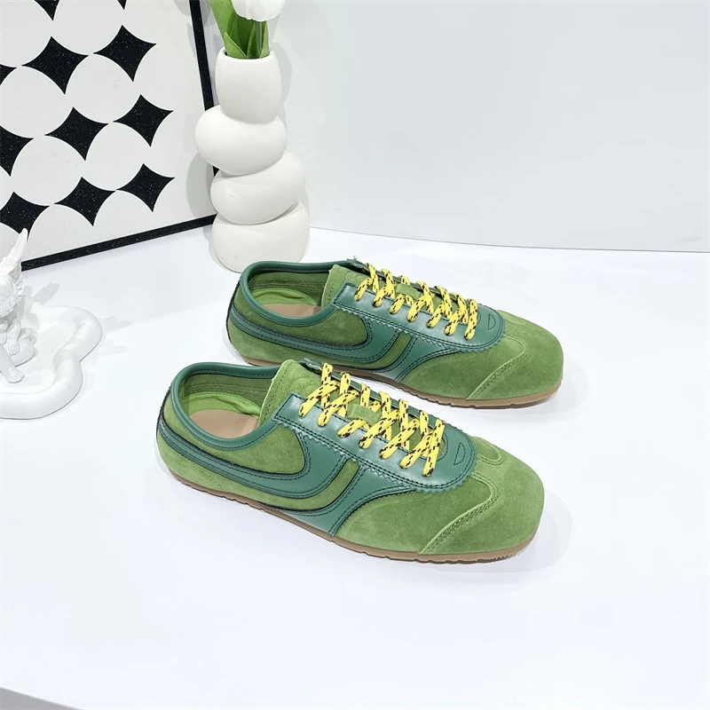 HY40N2夏季新款舒适真皮百搭潮流时尚运动休闲鞋复古阿甘德训鞋