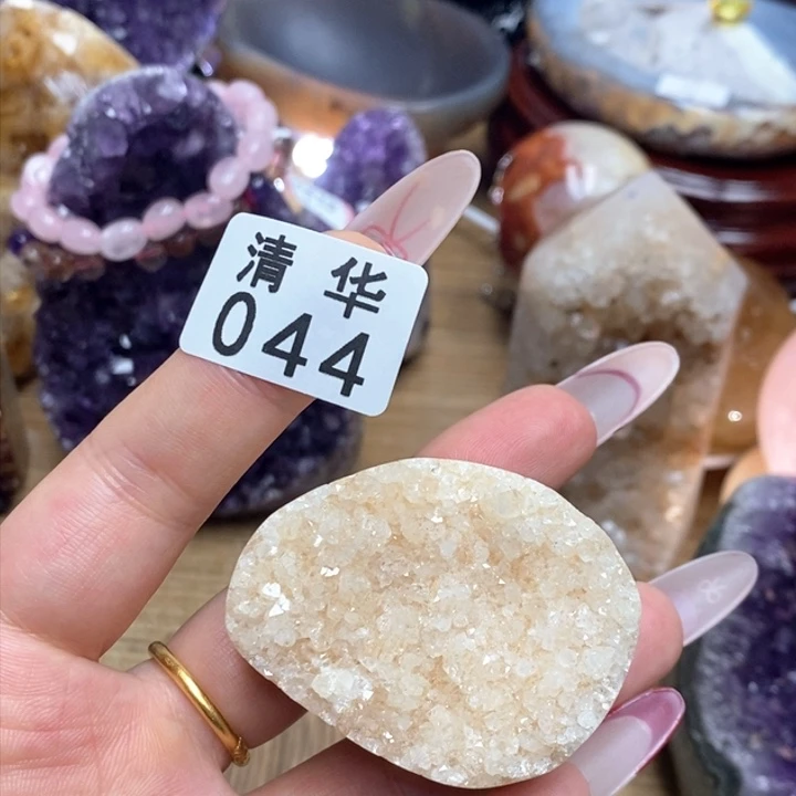 紫晶天然水晶未镶嵌银S925镶嵌044