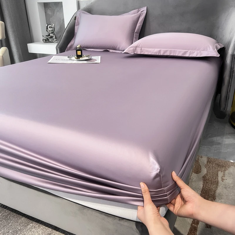 特价单床笠-高支密贡缎长绒棉床笠100全棉纯棉床罩床垫保护套