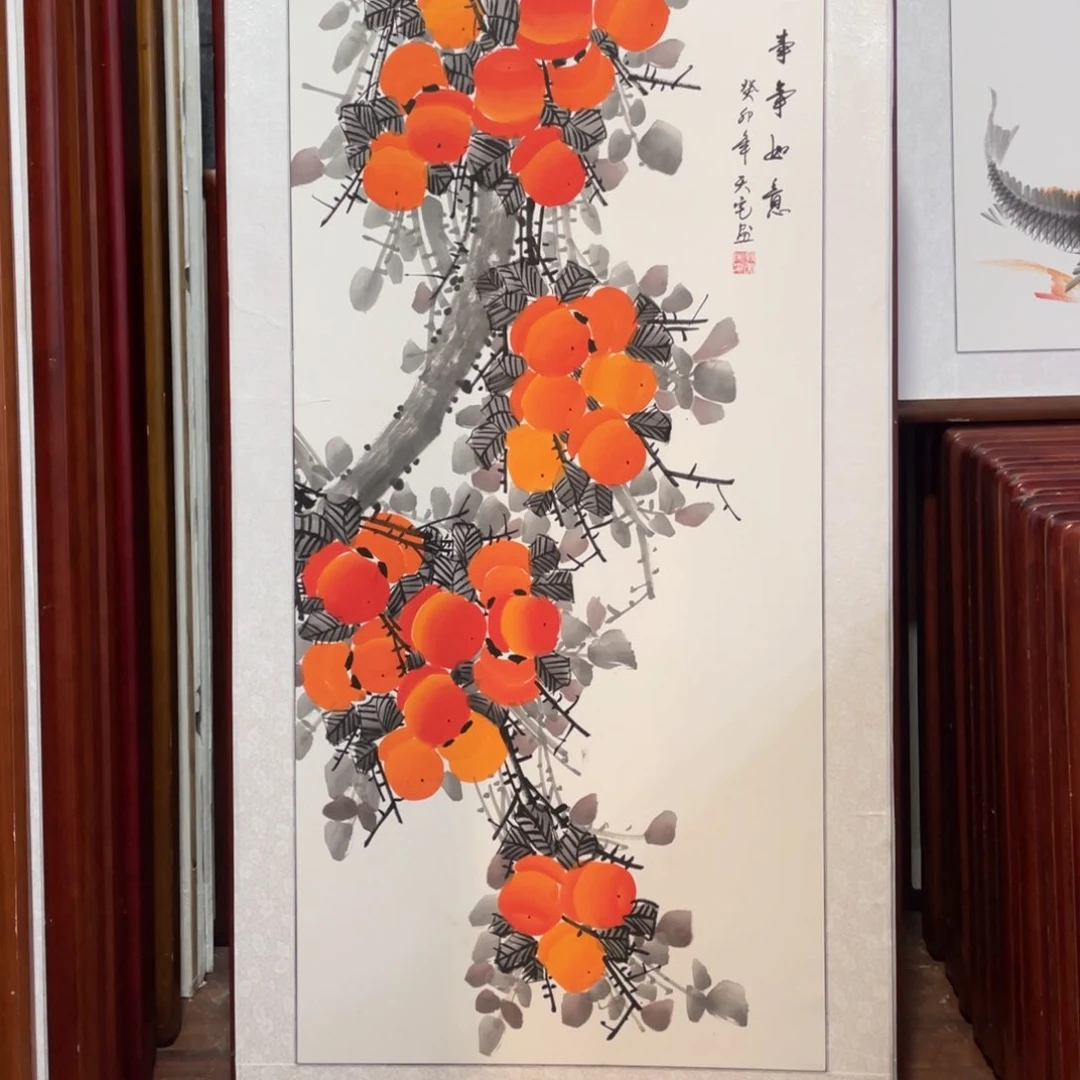 国画带框尺寸63*123厘米