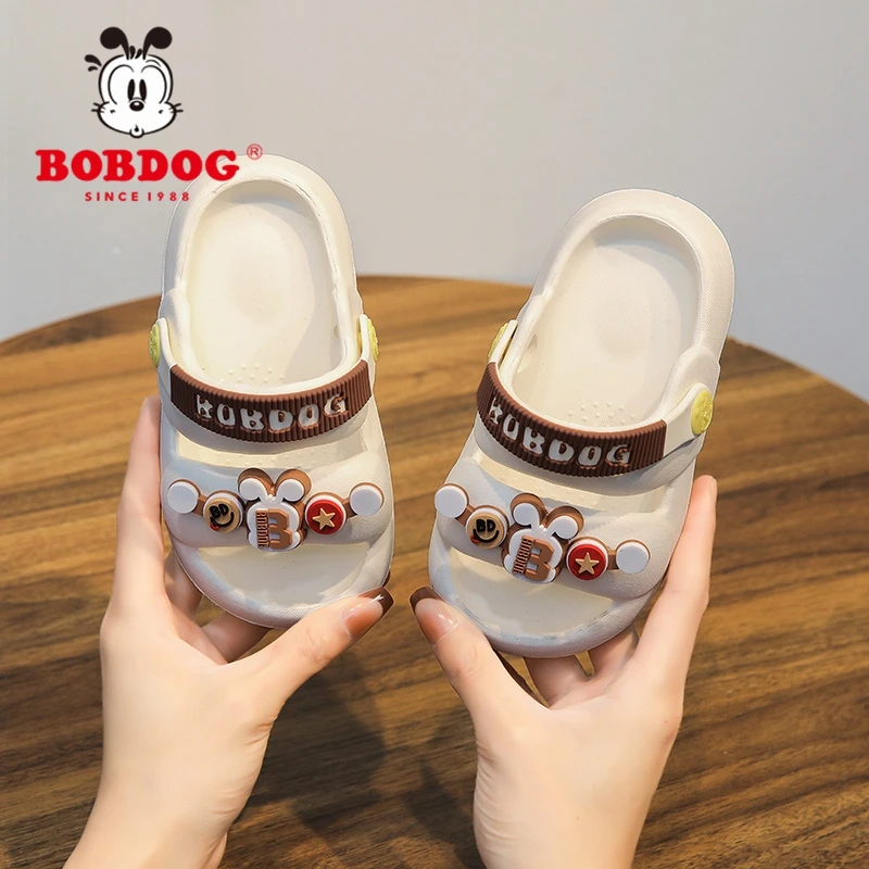 巴布豆新款2025春夏季男童女童拖鞋居家外穿轻便软底防臭儿童鞋子