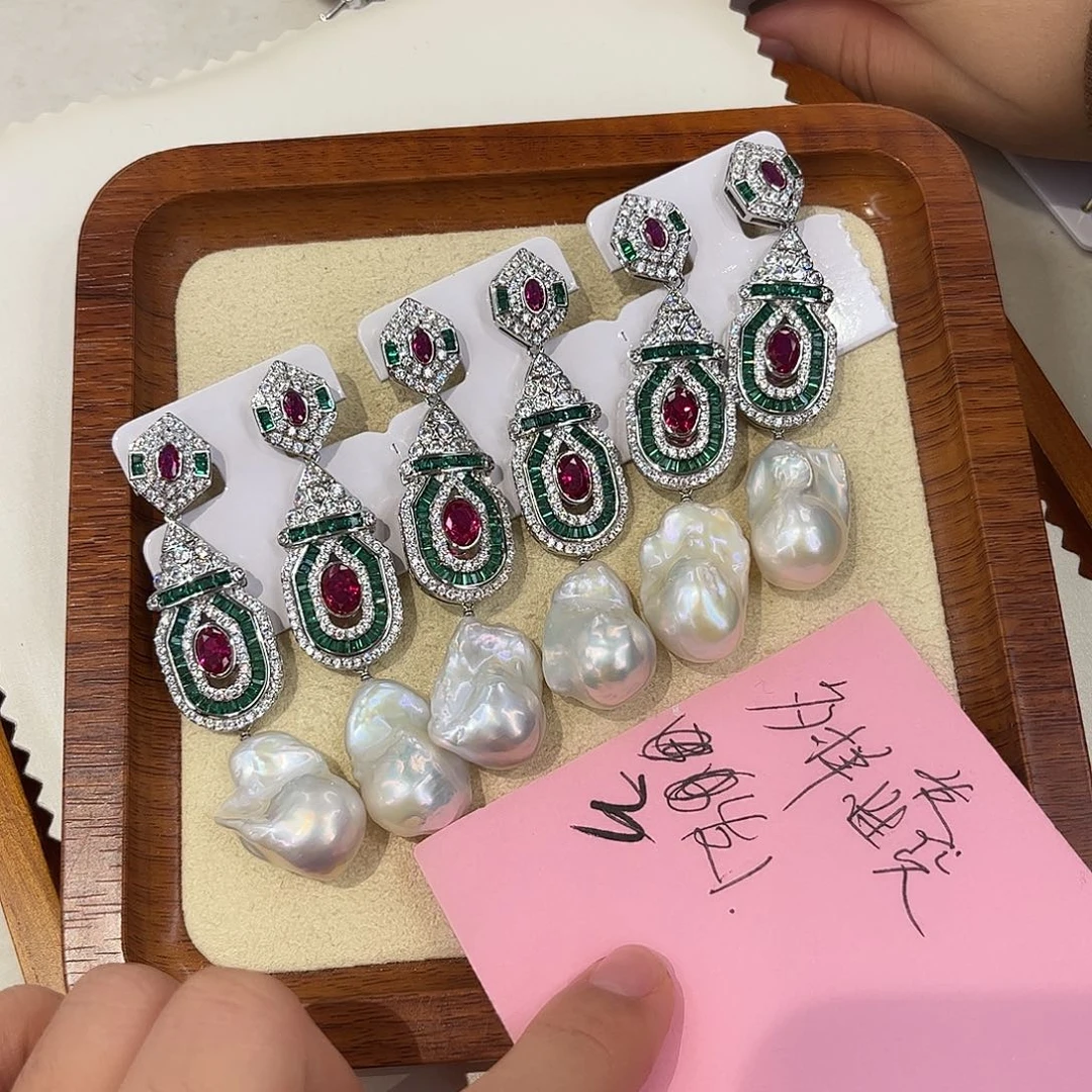 淡水珍珠耳饰合金多样性发货3发1