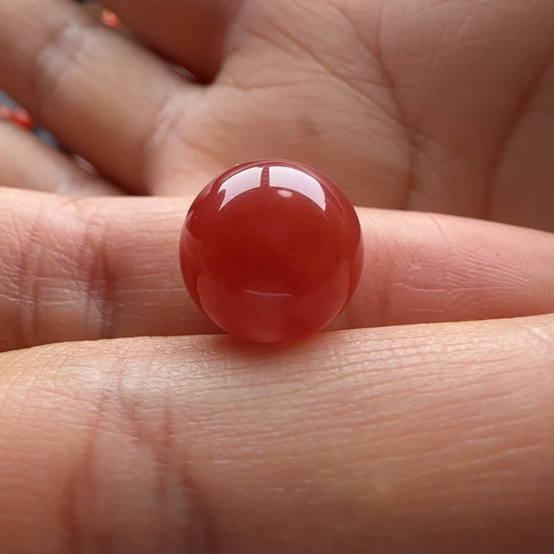 南红玛瑙未镶嵌圆珠11.4