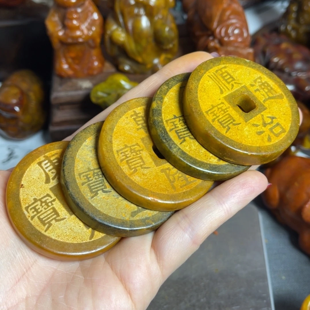 蛇纹石玉合金颈饰
