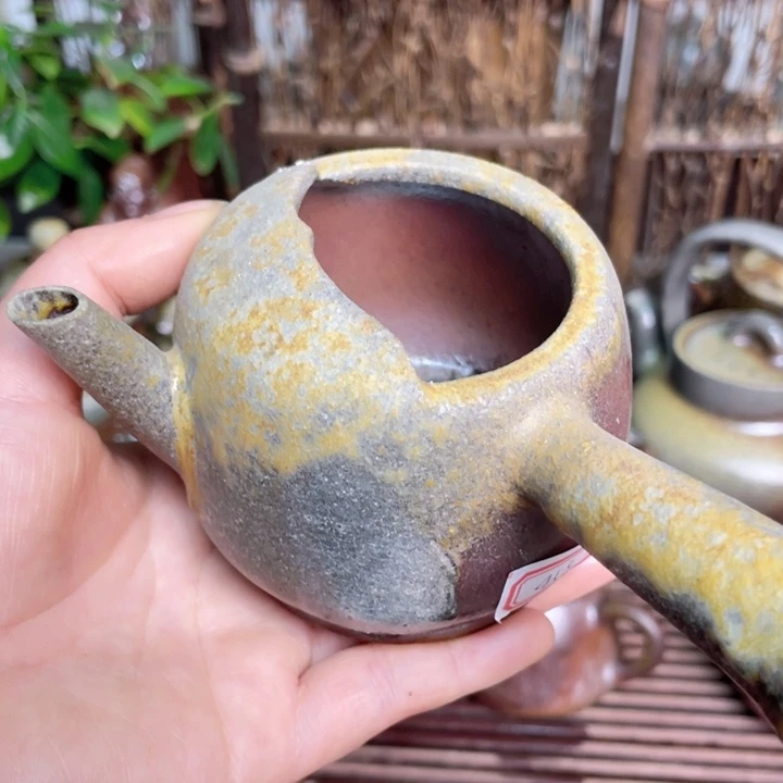 紫砂茶壶纯自然高温无釉裸柴烧