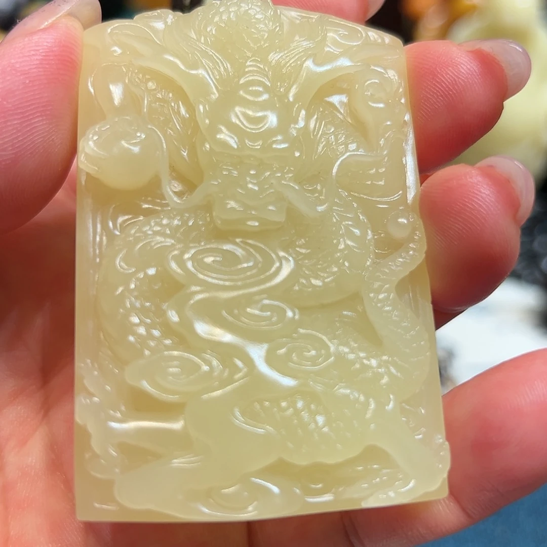 寿山石印石南*青芙蓉晶