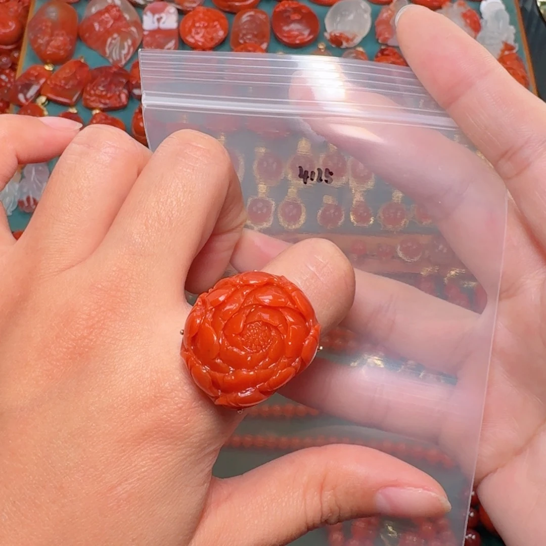 南红玛瑙南红银S925镶嵌