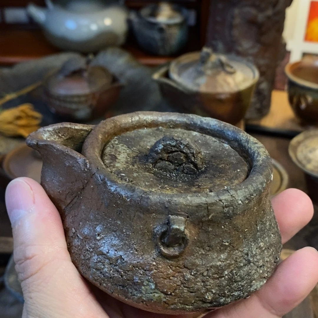 M***h备前烧柴烧茶具曲人