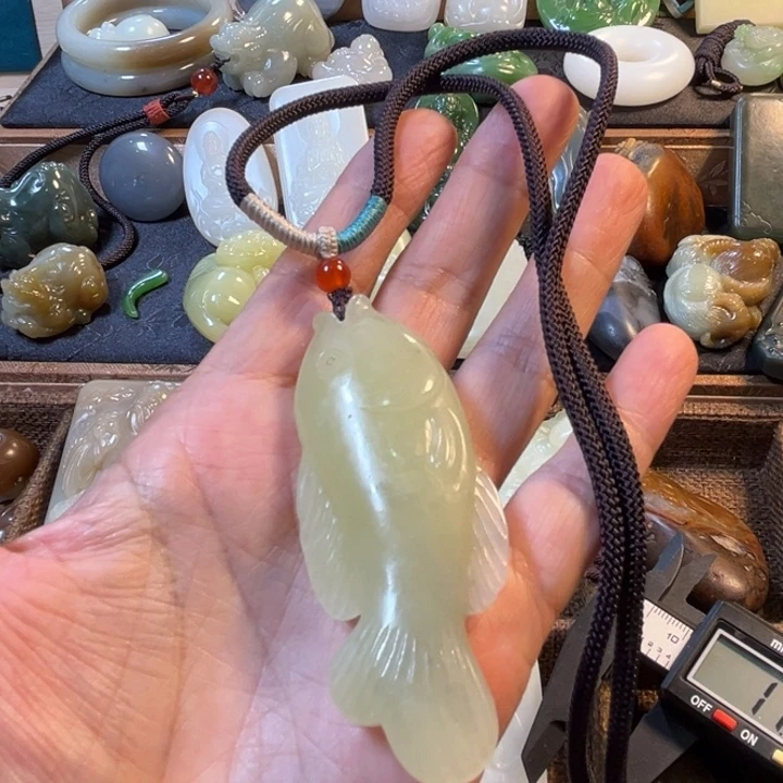 和田玉(黄玉)未镶嵌吊坠(赠链)