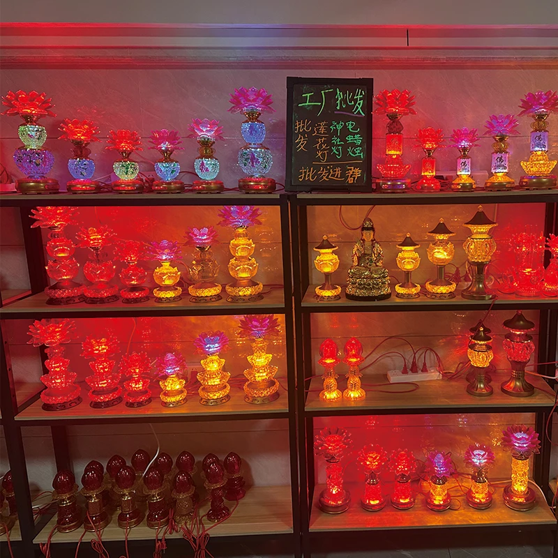 莲花灯神社灯电蜡烛专拍链接【客服备注】