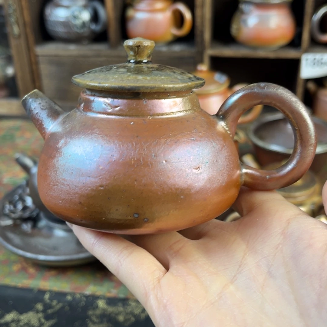 杯柴烧茶器细陶泥微瑕
