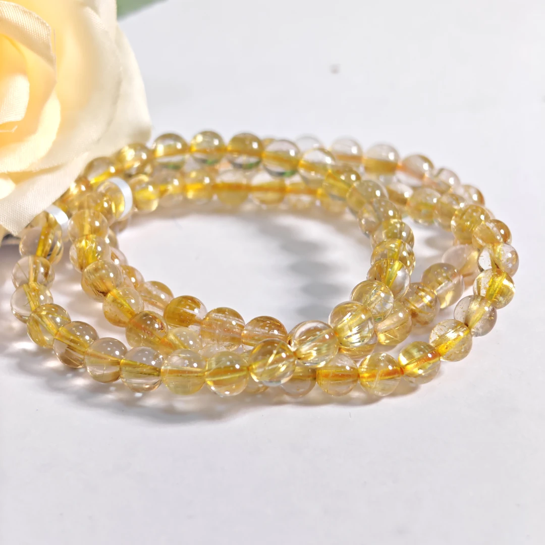 【书记甄选】天然金发晶单圈手链 多样性发一件 约6mm GCK936