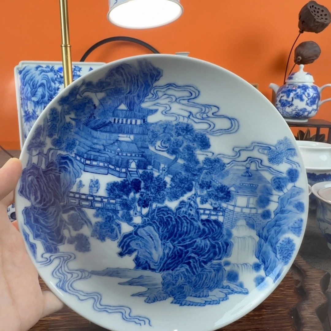 瓷片景德镇手绘青花茶器041