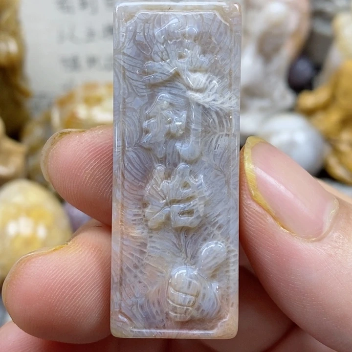 颈饰未镶嵌硅化珊瑚（珊瑚玉）