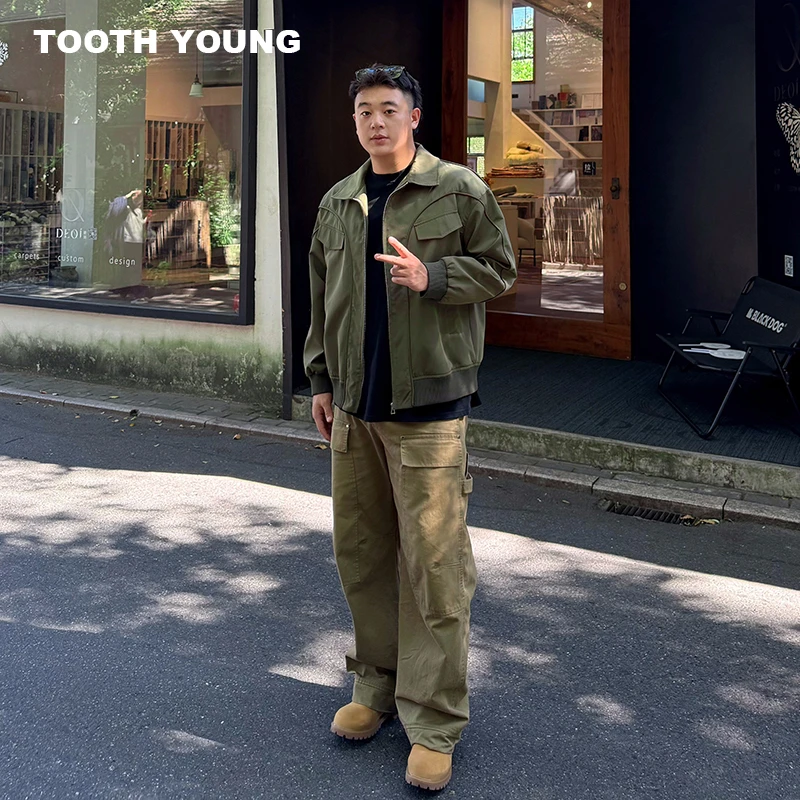 TOOTH YOUNG【户外体验装】秋季休闲夹克男生宽松夹克