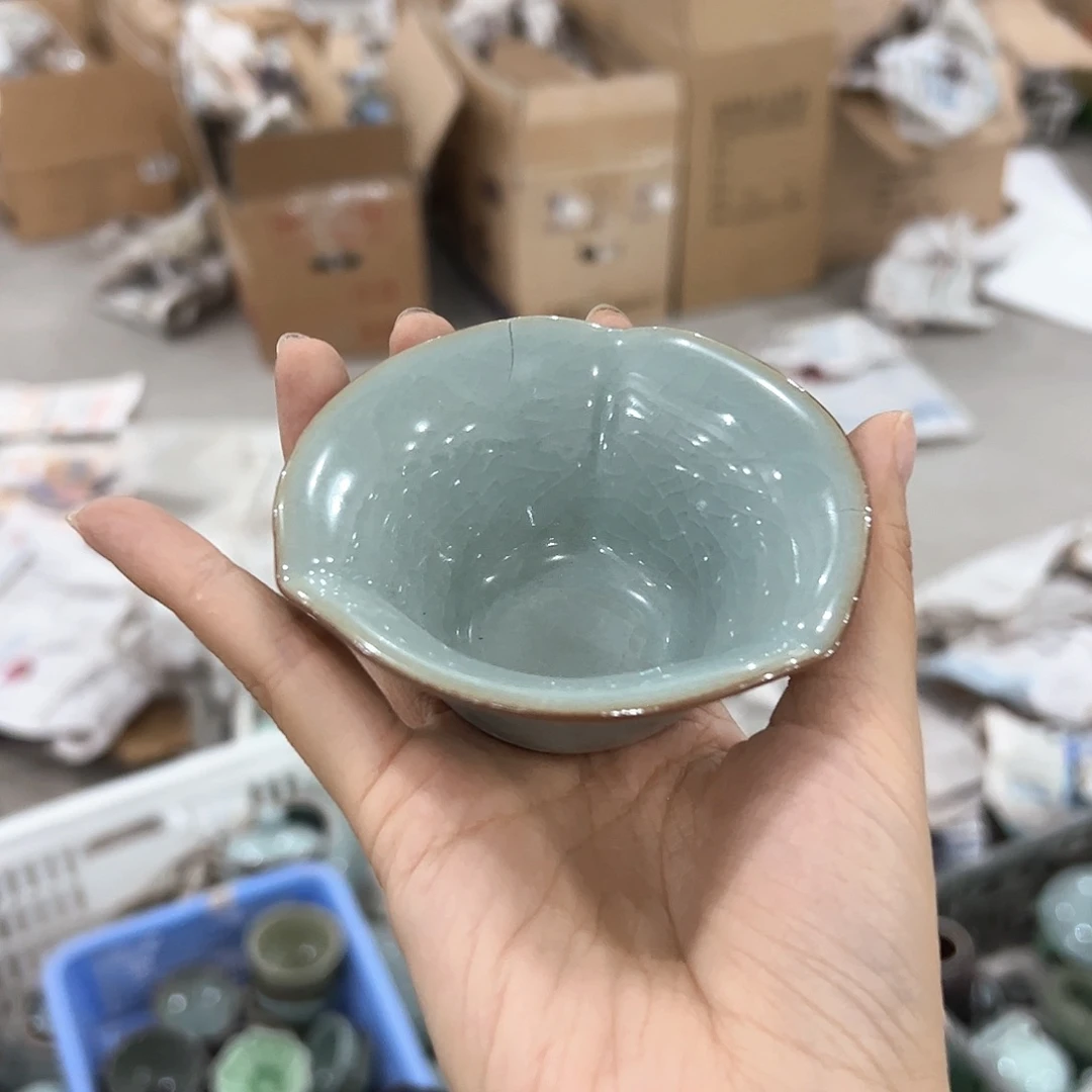 龙泉云间青瓷小米茶器