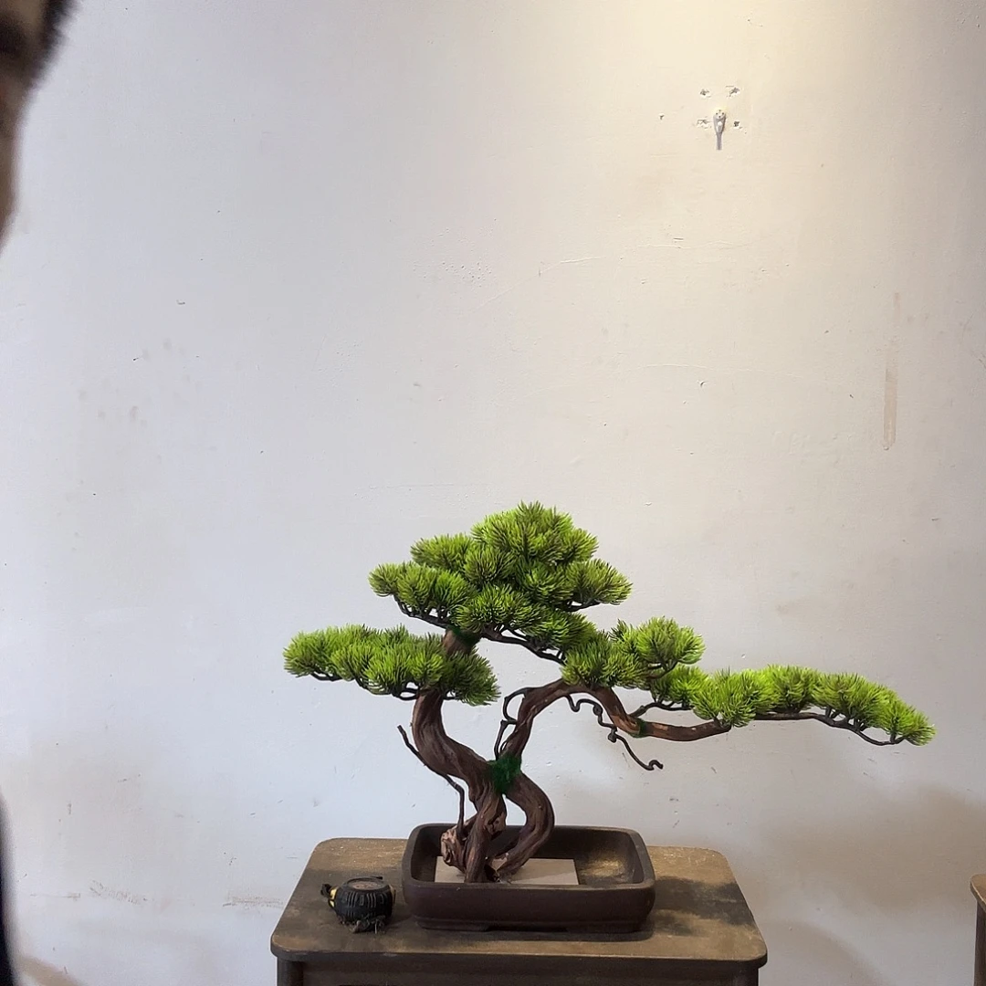 5***5仿真迎客松盆景摆件